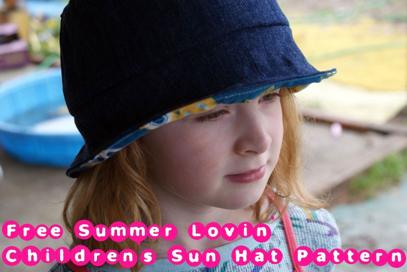 girls sun hat pattern