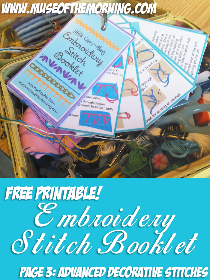 Free Printable: Embroidery Stitches Booklet – Page 3 – Muse of the ...