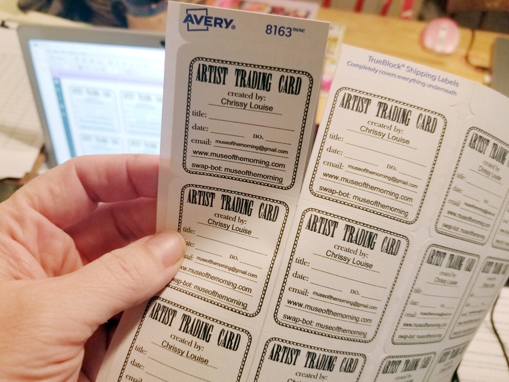 Free Printable – ATC Labels – Muse of the Morning ~ PDF Sewing ...