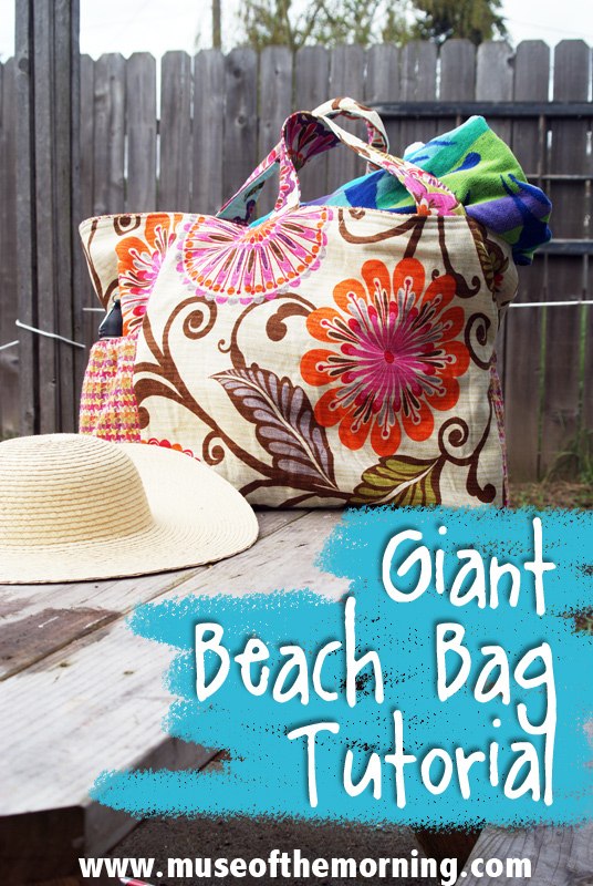 giant beach bag tutorial